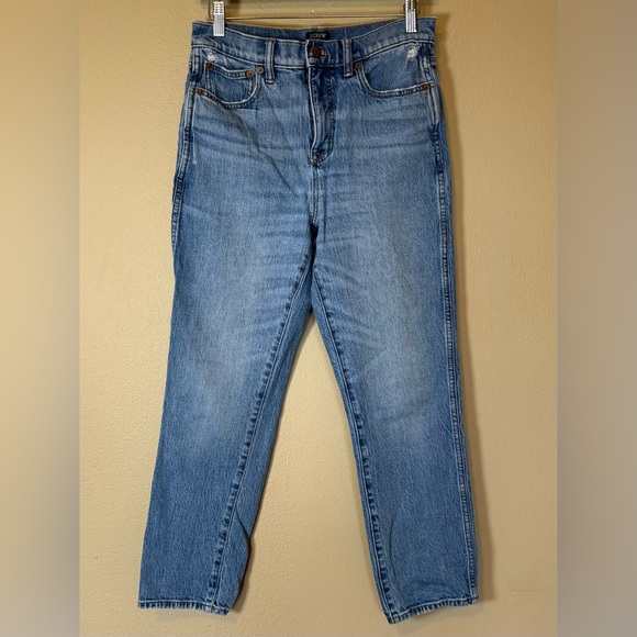 J. Crew Women's Classic Vintage Straight Leg Blue Jeans Size 28 - Picture 2 of 6